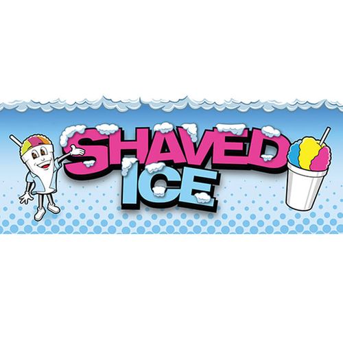 Shaved Ice Man Banner - 2' x 5'