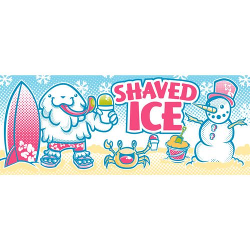 Shaved Ice Yeti Banner - 2x5
