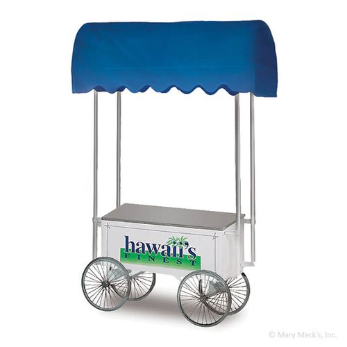 36 Inch Rolling Shaved Ice Wagon