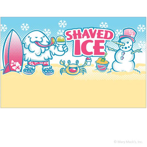 Vending Tent Wall for Shaved Ice