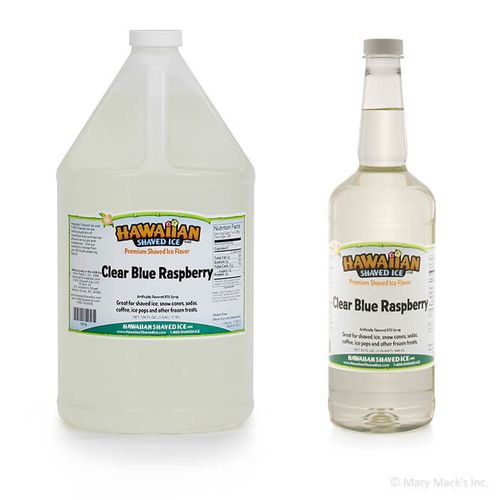 Clear Blue Raspberry Shaved Ice Syrup