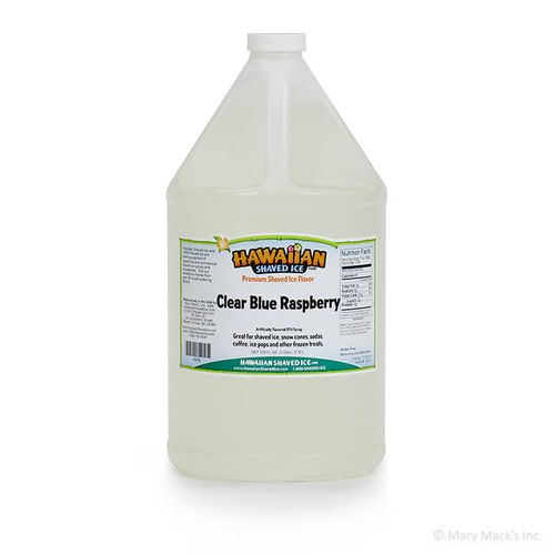 Clear Blue Raspberry Shaved Ice Syrup