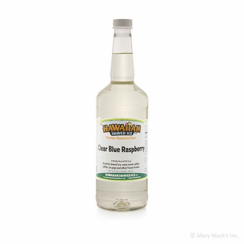 Clear Blue Raspberry Shaved Ice Syrup