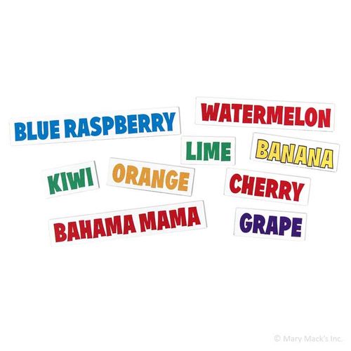 Menu Board Flavor Magnets