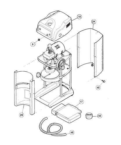 Head Cover Flat Screw for Swan SI-100E