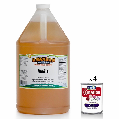 Homemade Ice Cream Shaved Ice Syrup Kit