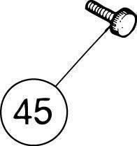 Long White Thumb Screw - Set of 5