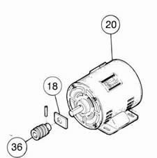 Motor 115 Volt Complete