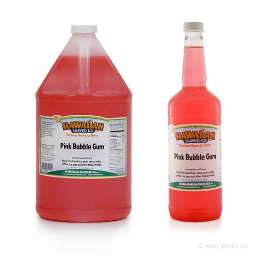 Pink Bubble Gum Shaved Ice Syrup