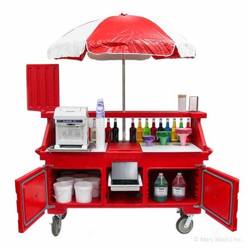 Mobile Concession Stand with Umbrella