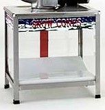 Paneled Base for Snow Cone Machine Without Lights