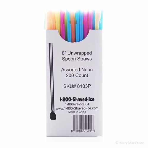 Ice Spoon Straws for Shaved Ice