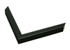1 1/16" Matt Black Picture Frame Moulding, Frame Molding. MST714 B/W III