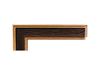 1 1/2" Black and Gold Picture Frame Moulding, Frame Molding MO83383 GII