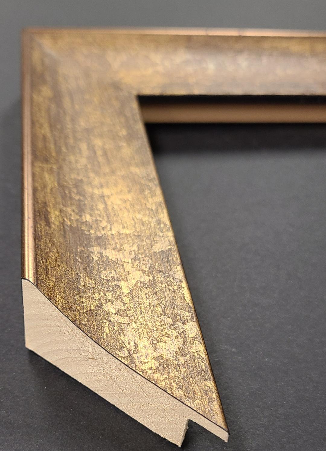 1 1/2" Gold/Antique Italian Wood Frame Molding