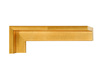 1 1/2" Gold Picture Frame Floating Moulding, Frame Molding. MO83540 Floater 