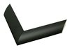 1 1/2" Matt Black Picture Frame Moulding, Frame Molding. MST718 B/W III