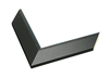 1 1/2" Matt Black w/Gunmetal Lip Picture Frame Moulding, Frame Molding. MST28105 B/W III