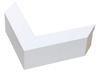 1 1/2" Matt White Picture Frame Moulding, Frame Molding. MST27860 B/W II