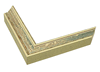 1 1/2" Rustic Ivory Picture Frame Moulding, Frame Molding. MST80042 Gold VI