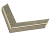 1 1/2" Silver w/Smoky Green Patina Picture Frame Moulding, Frame Molding. MST41703 Gold VI