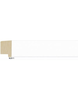 1 1/2" X 1 1/4" SATIN WHITE MOULDING