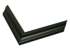 1 1/4" Black Picture Frame Moulding, Frame Molding. MST393159 B/W III