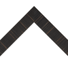 1 1/4" Ebony Veneer Square Picture Frame Molding