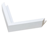 1 1/4"  Float Matt White Picture Frame Moulding, Frame Molding. MS25160 Floater