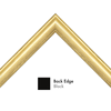 1 1/8" Gold Scoop with Debossed (dotted lip) Pattern