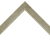 1 1/8" Grey Panel W/Silver Edges Molding