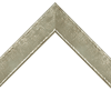 1 5/8" Grey Panel W/Silver Edges Picture Frame Molding
