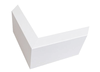 1 1/8" Mat White Contemporary Picture Frame Moulding