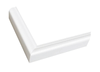 1 1/8" Mat White Contemporary Picture Frame Moulding