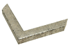 1 1/8" Silver Picture Frame Moulding, frame Molding. MST40150 Gold V
