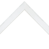 1 1/8" White Panel W/Silver Edges Molding