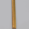 1/2" Beaded Antique Gold Fillet