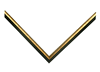 1/2" Fillet Dark Gold Picture Frame Moulding