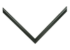 1/2" Fillet Opaque Black Picture Frame Moulding, Frame Molding