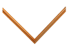 1/2" Honey Pecan Fillet Picture Frame Moulding, Frame Molding