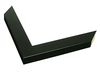 1 3/16" Black Picture Frame Moulding, Frame Molding. MST361159 B/W III