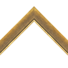 1 3/4" Antique Brass Panel with Raised Lip, Frame Molding