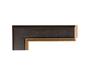 1 3/4" Contemporary Black Picture Frame Moulding, Frame Molding. MO79317 B/W II 