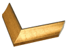 1 3/4" Gold w/Black Lip Picture Frame Moulding, Frame Molding. MST49240 Gold VI