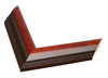 1 3/4" Matt Mahogany Picture Frame Moulding, Frame Molding. MST31050 Modern IV