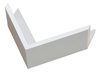 1 3/4" Matt White Floater Picture Frame Moulding, Frame Molding. MST20160 Floater