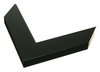 1 3/4" Opaque Black Picture Frame Moulding, Frame Molding. MST362159 B/W III