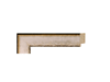 1 3/4" Silver Picture Frame Moulding, Frame Molding. MO80817 Gold V