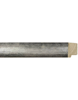 1 3/4" X 1 1/2" Rustique Dark Grey With Silver