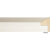 1 3/8" Matte White Modern Float Picture Frame Moulding, Frame Molding. MUP2021 Floater